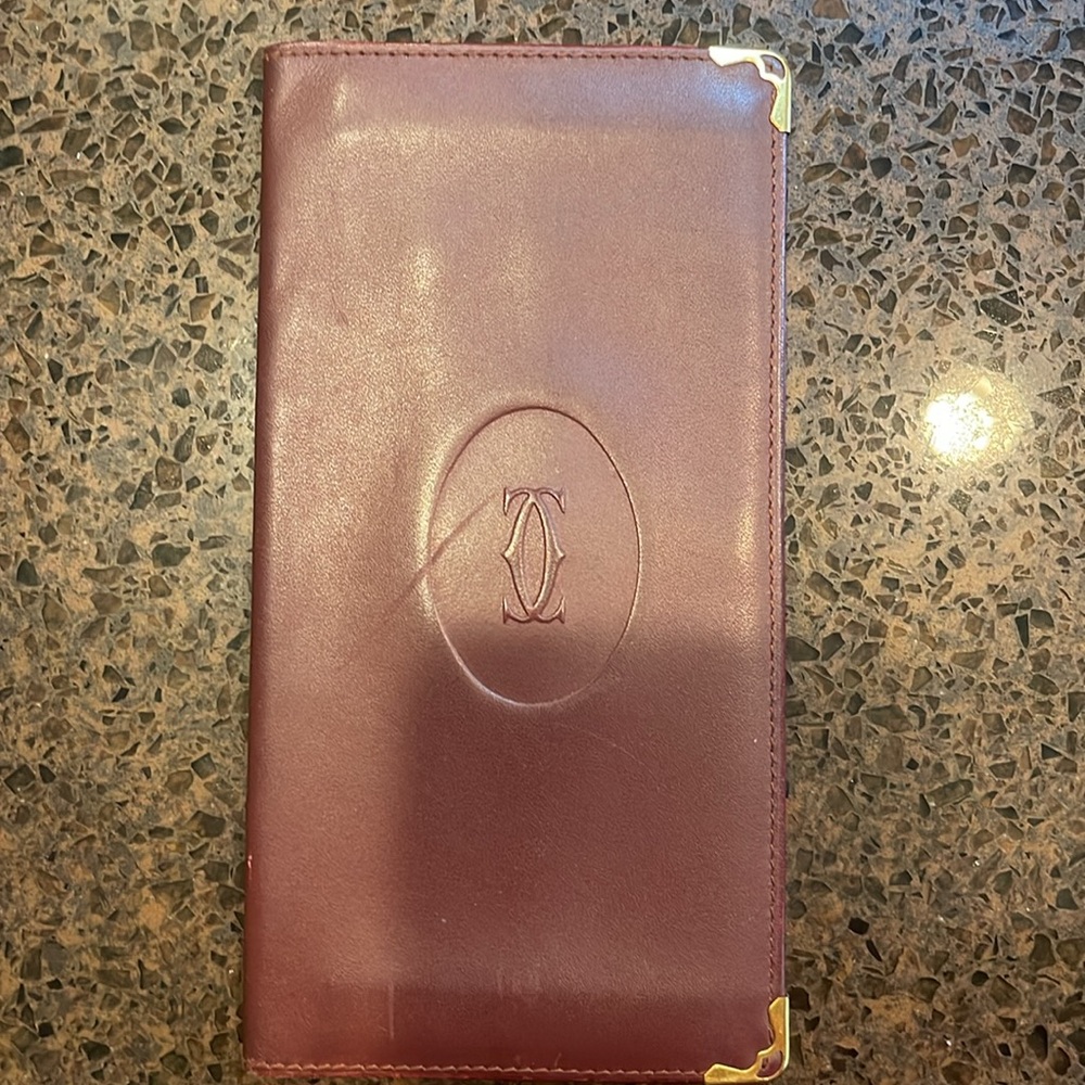 Cartier check book holder / wallet